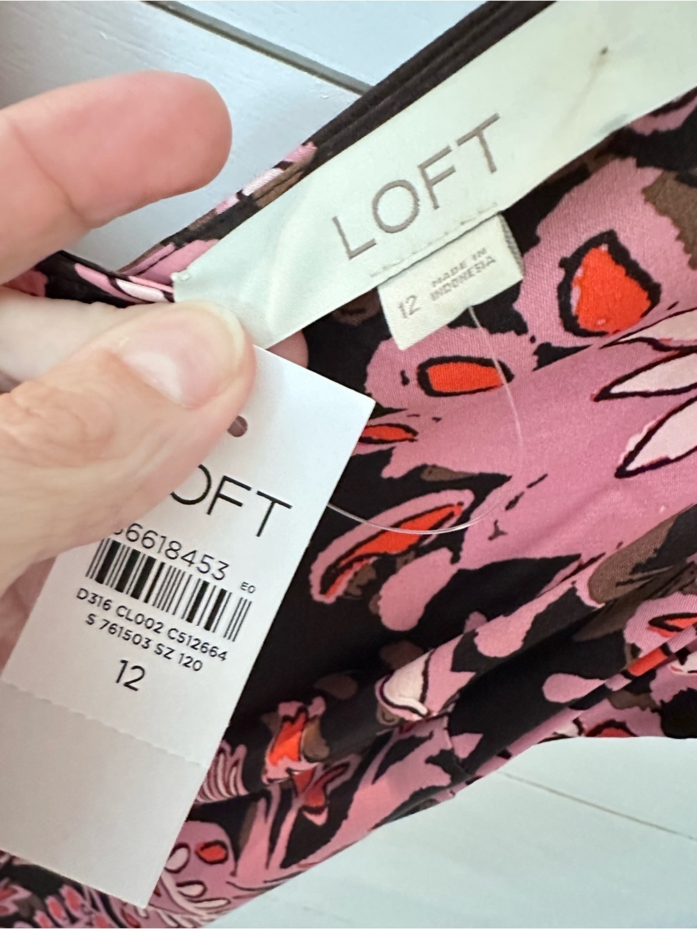 NEW Loft 12 Floral Bias brown-pink front slit satin slip maxi dress romantic - Picture 6 of 12